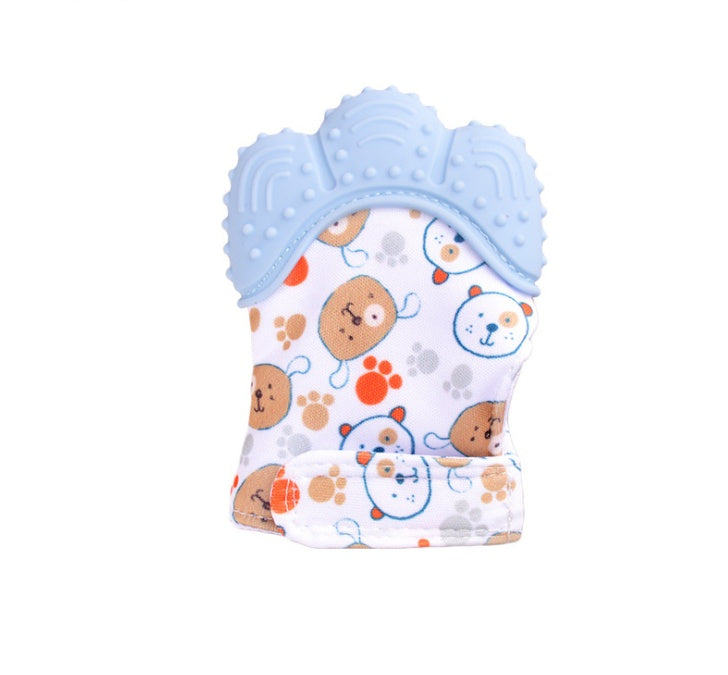 Baby Silicone Teething Gloves – Anti-Bite Molar Toy with Sound for Infants