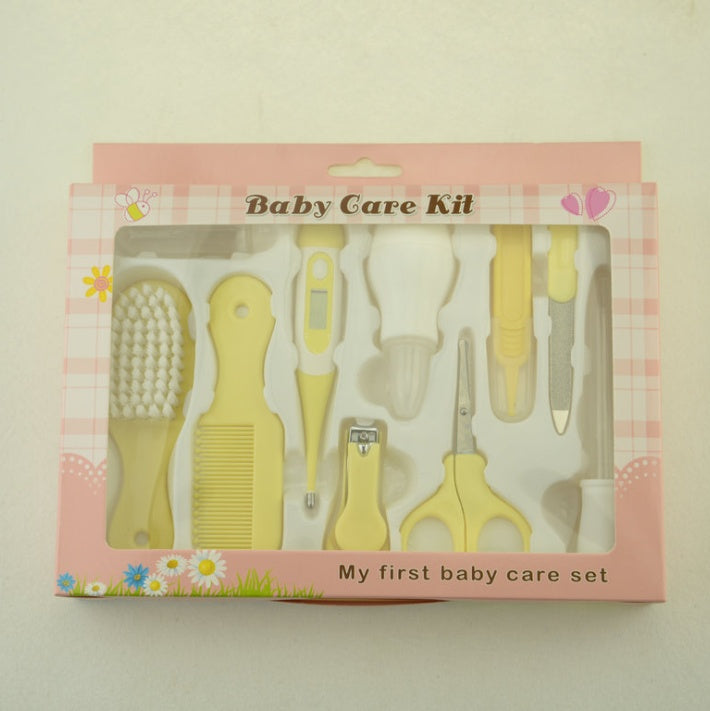 Baby Care Essentials Kit – 10-Piece Nail Clipper, Nasal Aspirator & Thermometer Set