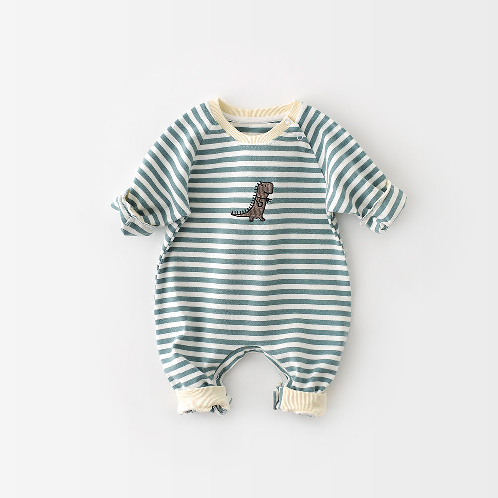Baby Dinosaur Jumpsuit – Cute Long-Sleeve Onesie for Boys & Girls