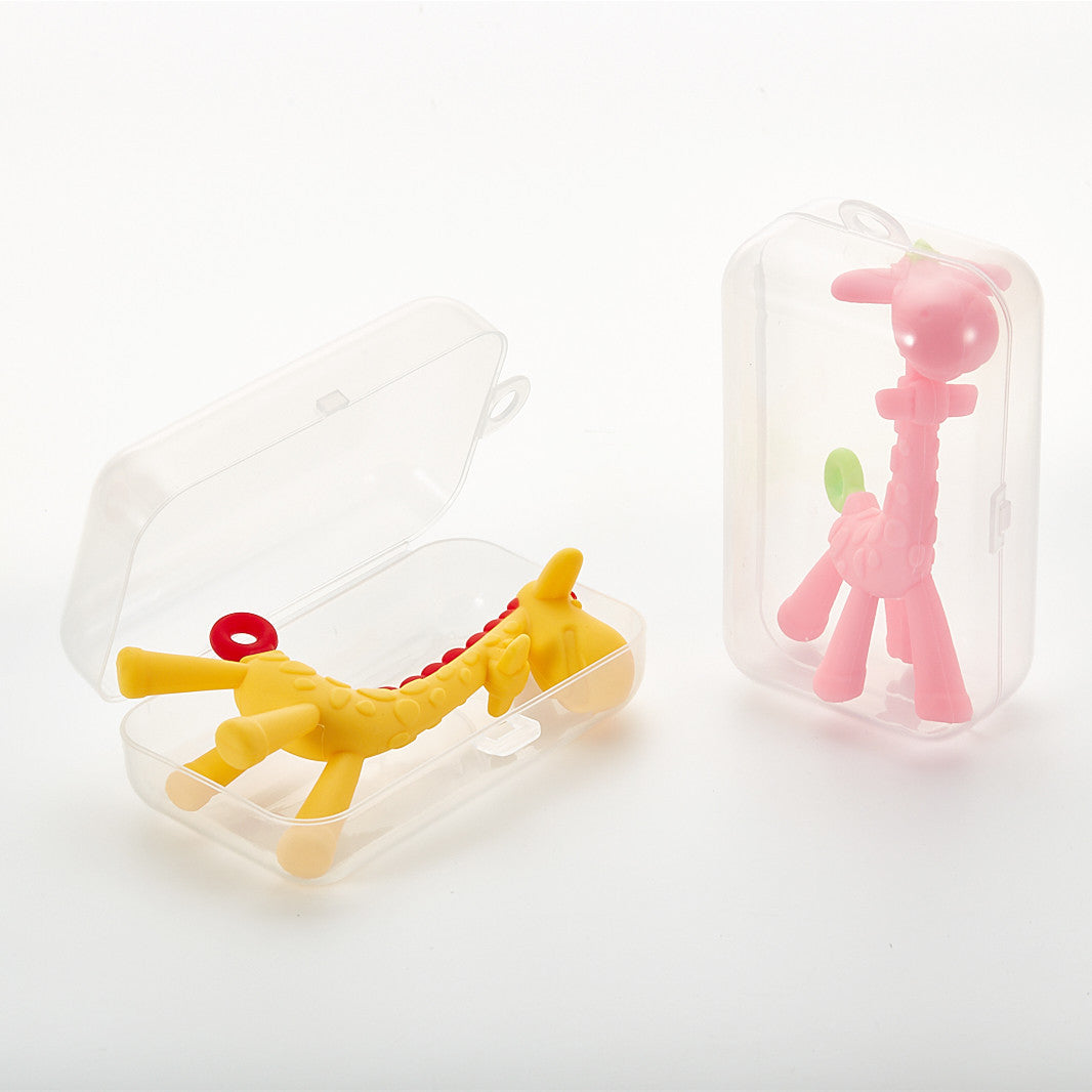 Baby Giraffe Teether – Soft Silicone Molar Stick Toy for Infants