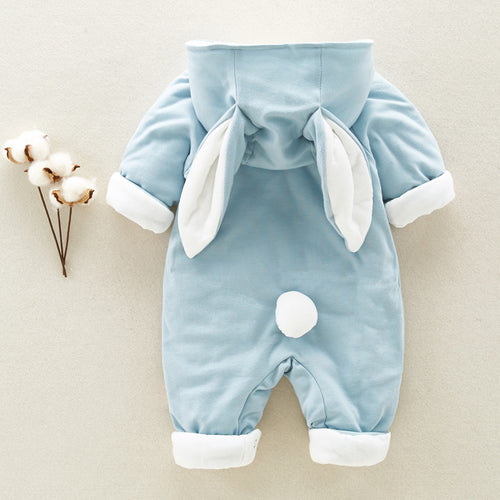 Baby Bunny Hooded Romper – Cute Cotton Onesie