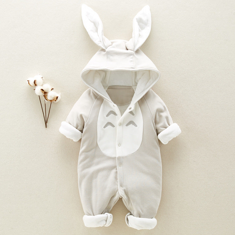 Baby Bunny Hooded Romper – Cute Cotton Onesie