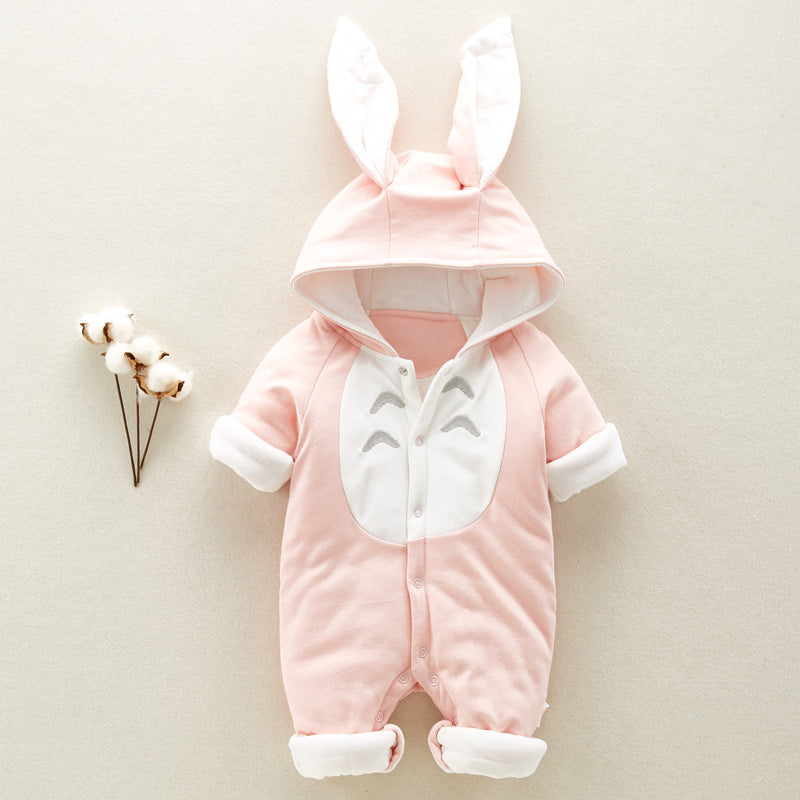 Baby Bunny Hooded Romper – Cute Cotton Onesie