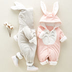 Baby Bunny Hooded Romper – Cute Cotton Onesie