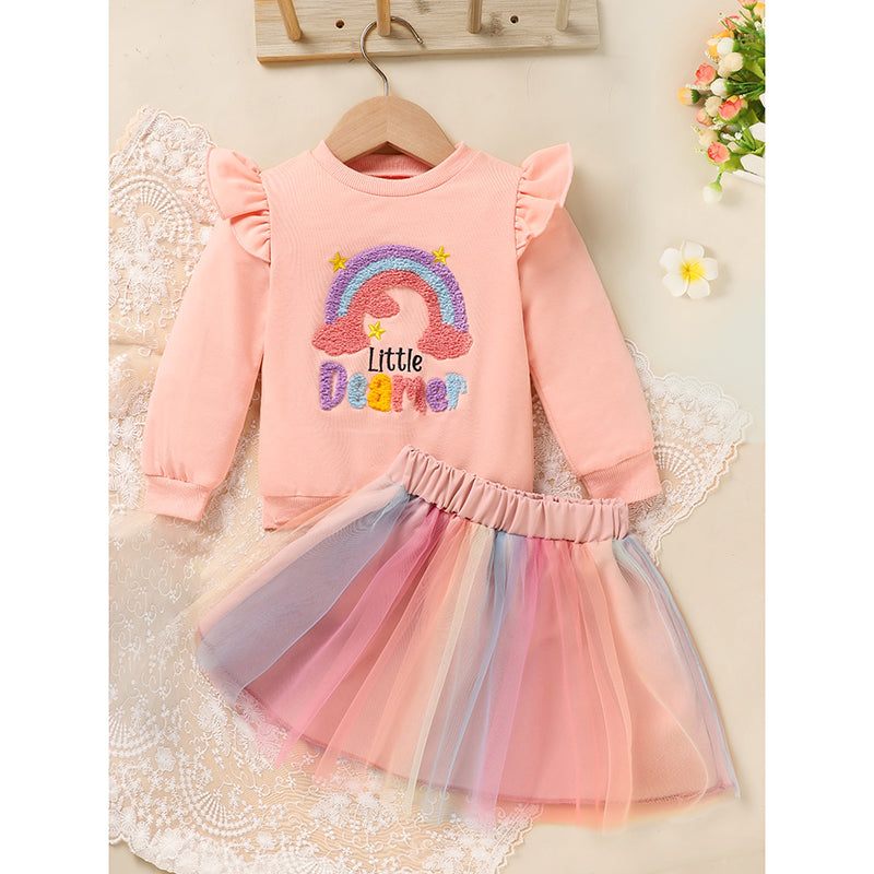 Baby Girl Rainbow Tutu Skirt Set – Little Dreamer Outfit