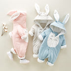 Baby Bunny Hooded Romper – Cute Cotton Onesie
