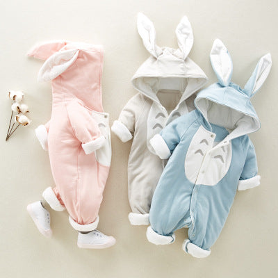 Baby Bunny Hooded Romper – Cute Cotton Onesie